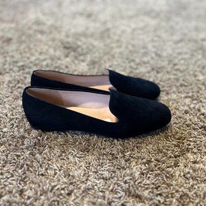 J.Crew Black Suede Loafers Women Size 8.5
